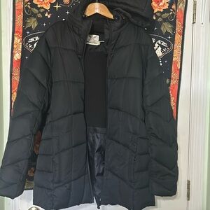 Black Puff Coat